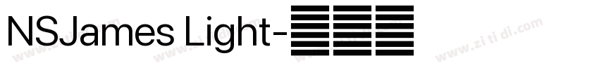 NSJames Light字体转换